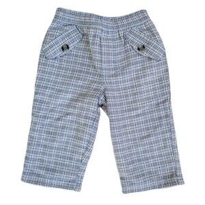 Heartstrings Boys Lined Plaid Pants, Blue, 6 - 9 Months, New With Tags